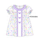 PO99 Purple butterfly embroidery floral collection