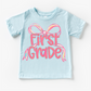 Girls 1st Grade Bow Back To School Shirt - First Day Of School Tee