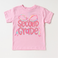 Girls 1st Grade Bow Back To School Shirt - First Day Of School Tee