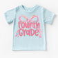 Girls Fourth Bow Back To School Shirt - First Day Of School Tee