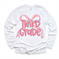 Girls 3rd Grade Bow Back To School Shirt - First Day Of School Tee
