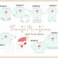 PO95 Mint christmas santa claus applique gingham collection