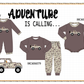 PO95 Mocha brown camouflage adventure applique collection