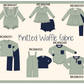 PO95 Navy waffle ruffle collection