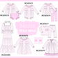 PO95 Pink bow smocked ruffle collection