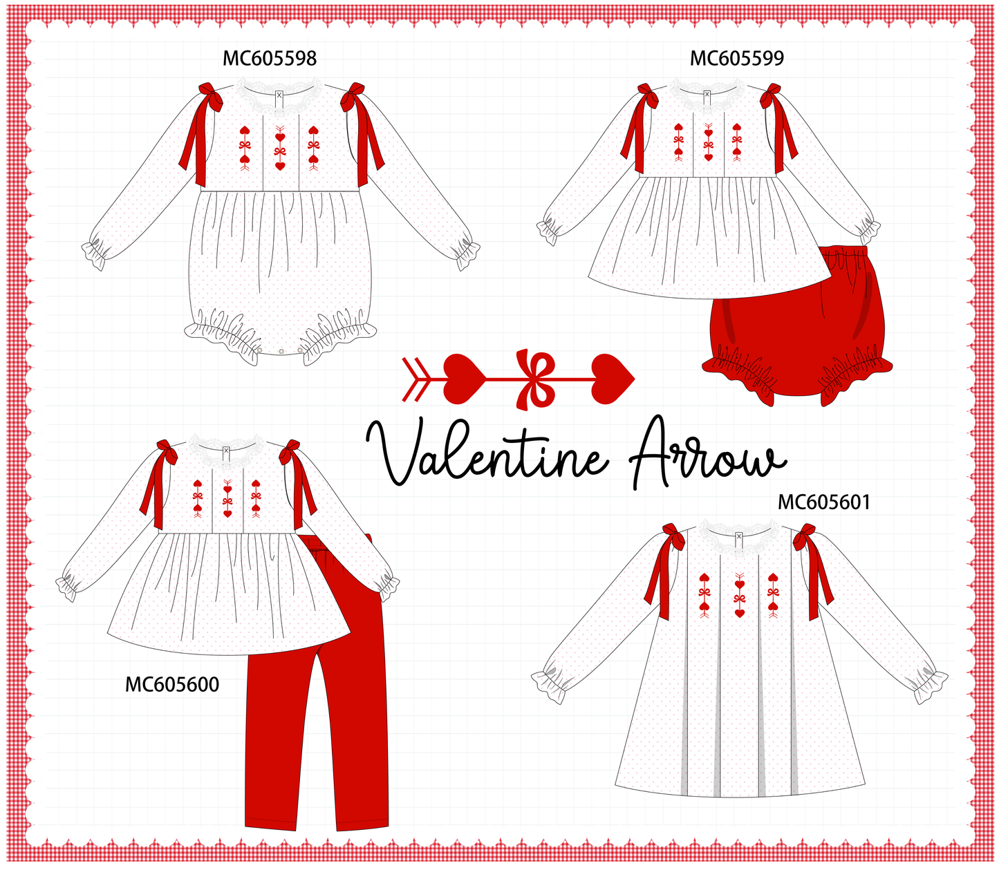 PO95 Red valentine's day heart dot collection