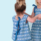 Blue Ikat Bloomer Set- FINAL SALE