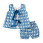 Blue Ikat Bloomer Set- FINAL SALE