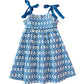 Blue Ikat Sun Dress- FINAL SALE