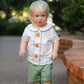 Thanksgiving & Halloween Pumpkin Applique Boy's Set