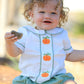 Fall Halloween & Thanksgiving Applique Plaid Boys Bloomers Romper Set