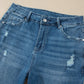Ashleigh Blue High Waist Frayed Hem Flare Jeans