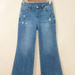 Ashleigh Blue High Waist Frayed Hem Flare Jeans