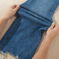 Ashleigh Blue High Waist Frayed Hem Flare Jeans