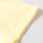 Yellow Cream Eyelet Embroidered Lace Splicing Sleeve Loose T Shirt Dress