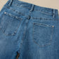 Ashleigh Blue High Waist Frayed Hem Flare Jeans