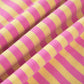 Rose Red Striped Long Sleeve Zip-Up Hoodie Drawstring Elastic Waist 2pcs Short Set