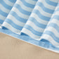 Sky Blue Stripe Slim Tank Contrast Ruffle Mini Skort Set