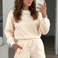 Pink Plaid Baggy Pullover Drawstring Casual Shorts 2pcs Outfit