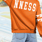 Carrot TN TENNESSEE Letter Print Exposed Seam Detail High Neck Sweatshirt