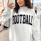 Light Grey High Neck GAMEDAY/ FOOTBALL Double Side Printed Reversible Sweatshirt