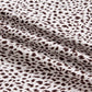 Brown Cheetah Print Trim Split Long Western Skirt