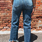 Ashleigh Blue High Waist Frayed Hem Flare Jeans