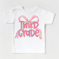 Girls 3rd Grade Bow Back To School Shirt - First Day Of School Tee