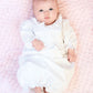 Smocked Baby Gown for Girl in White Knit